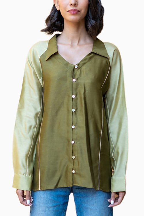 Khakhi & Mint Nova Shirt