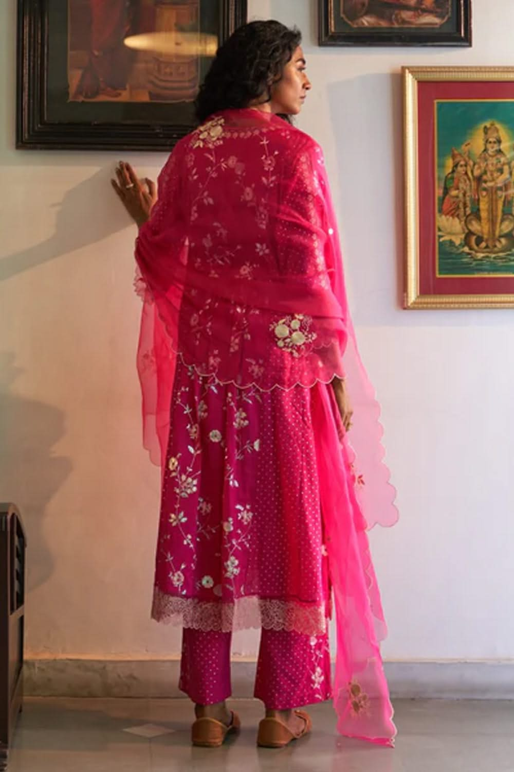 Gulabi Chameli Kurta Set