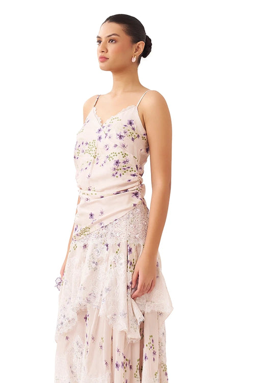 Serenity Printed Lavender Top