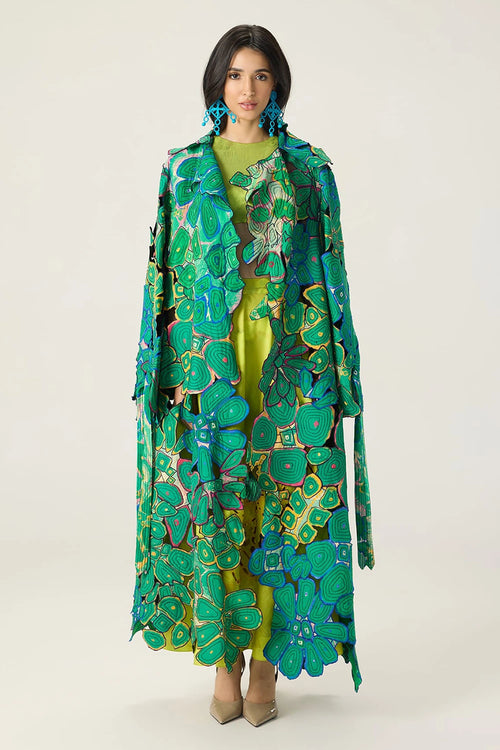 Lime Green Briar Trench