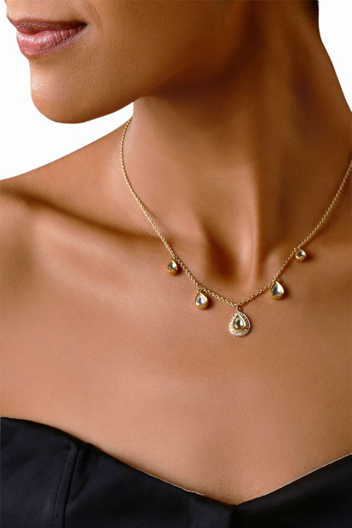 Delicate Uncut Diamond Necklace