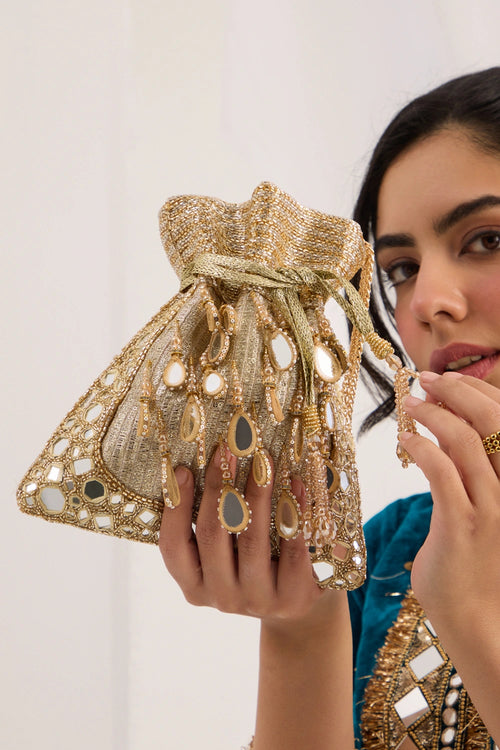 Sundara Mirror Gold Bag