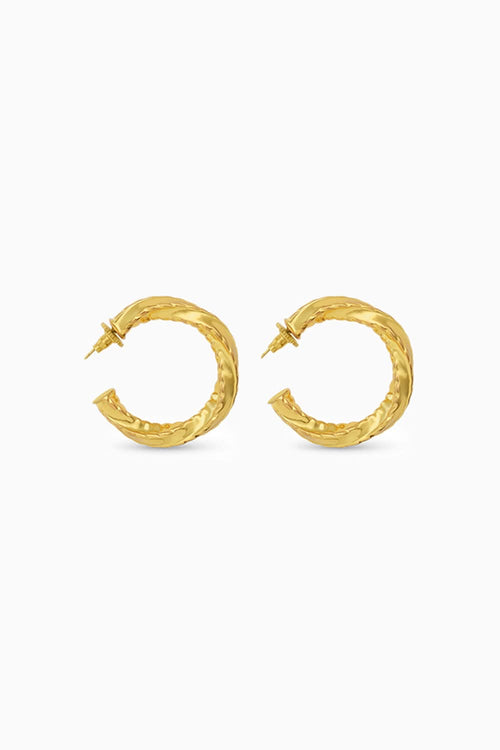Oro Texture Hoops
