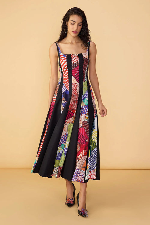 Elaine Black Spectrum Dress