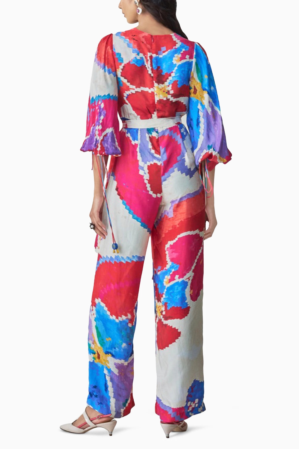 Jenny Ikat Overlap Jumpsuit