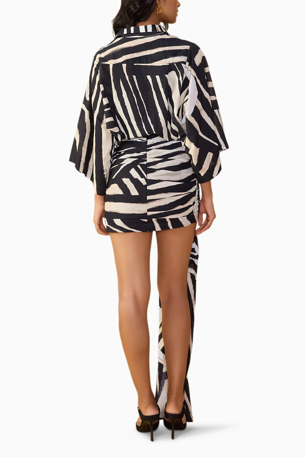 Black & White Stripe Carlitta Skirt