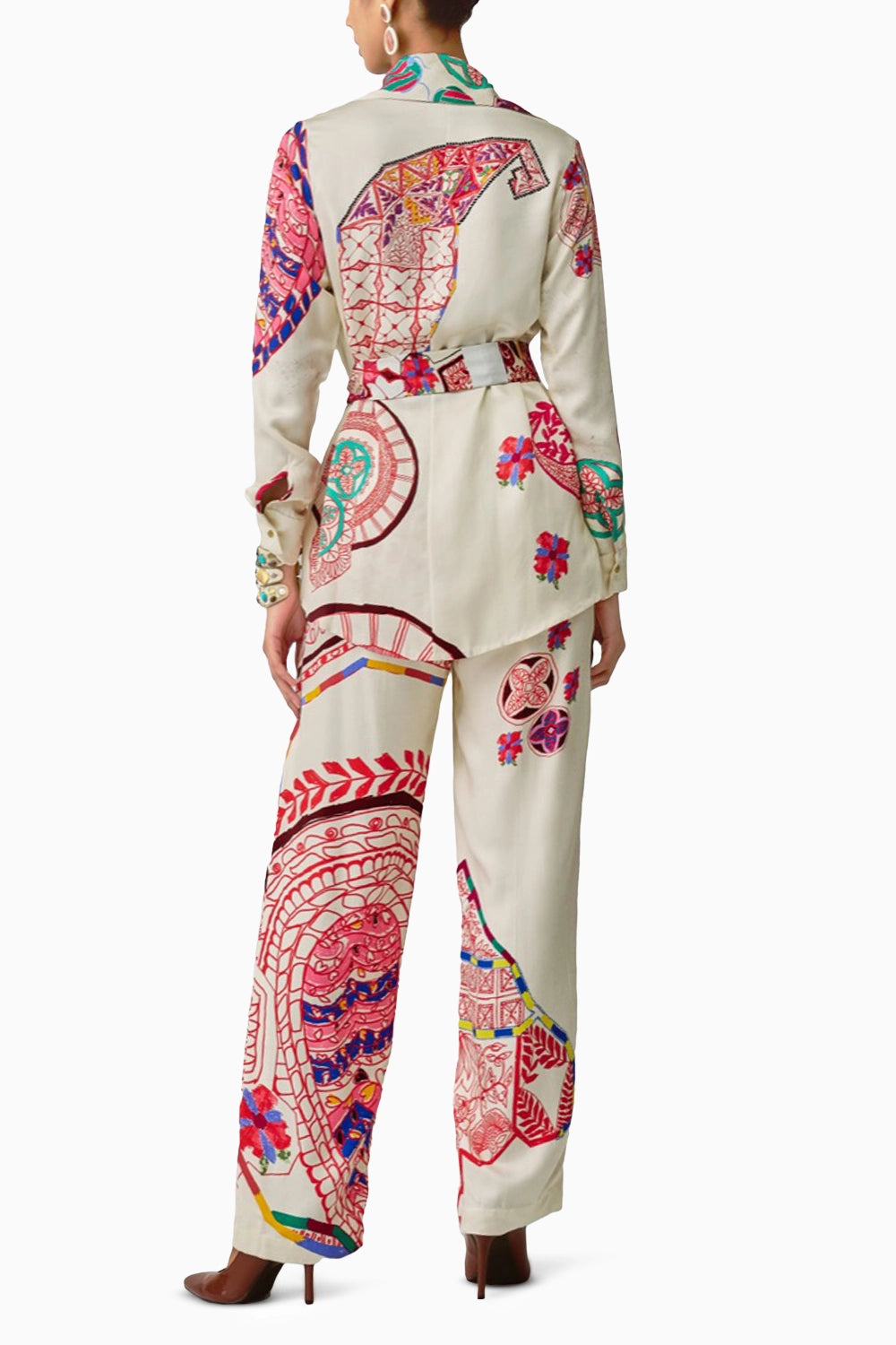 Malaika Paisley Print Jacket & Trousers