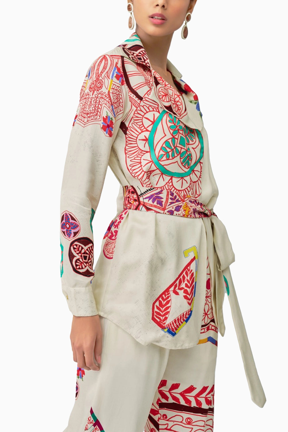 Malaika Paisley Print Jacket & Trousers