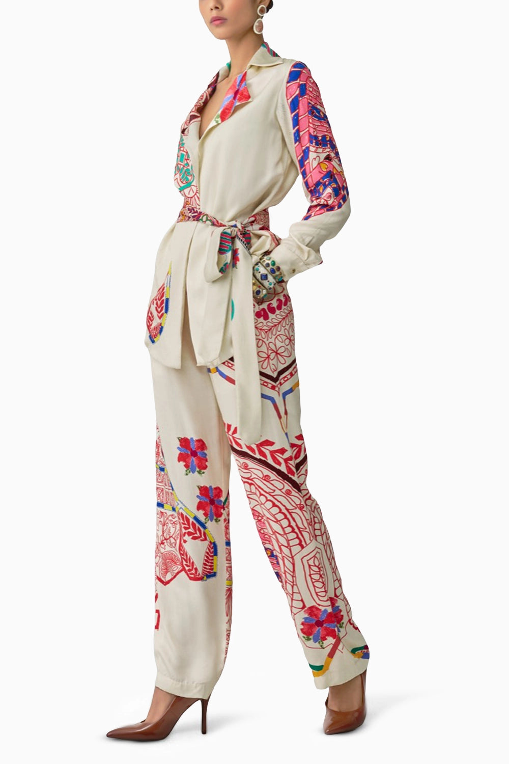 Malaika Paisley Print Jacket & Trousers