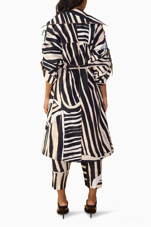 Black & White Stripe Loly Trouser