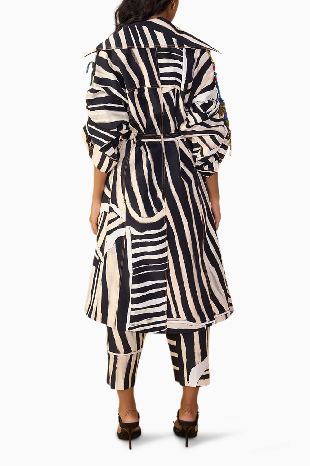 Black & White Stripe Loly Trouser