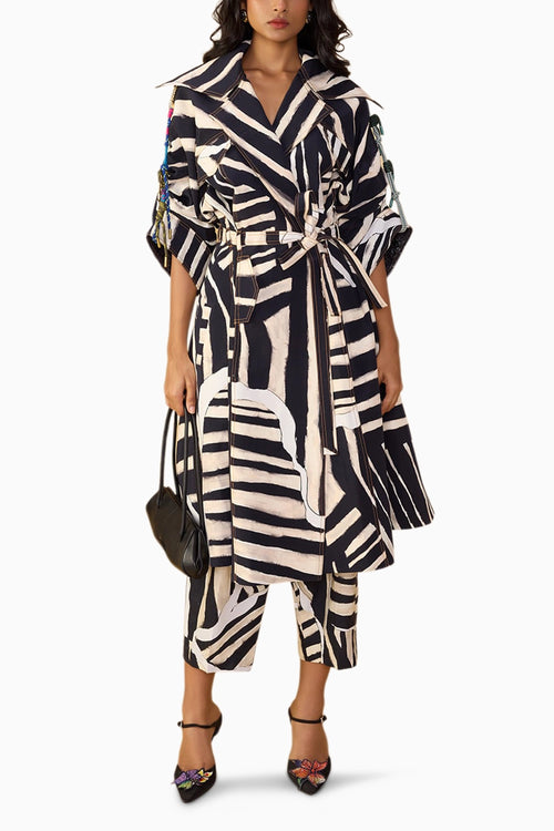 Black & White Stripe Loly Trouser
