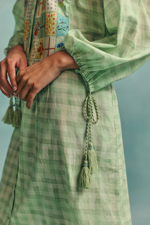 Mint Flora Shirt Dress