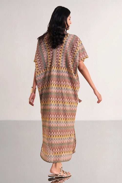 Multicolour Crochet Knit Maxi