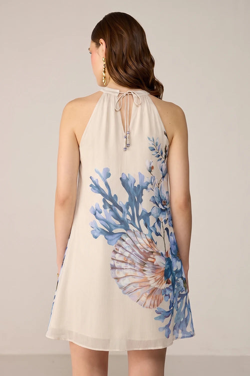 Cream Belli Mini Dress