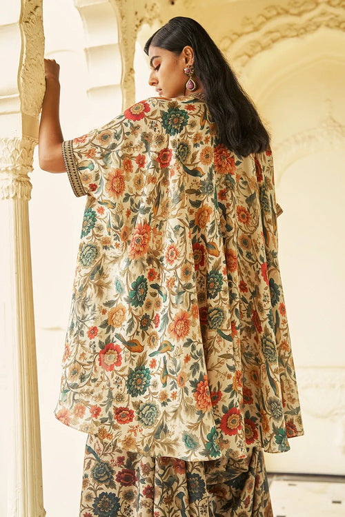 Heritage Embroidered Garden Print Top