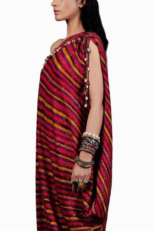 Multi Stripe Vayu Jumpsuit Kaftan