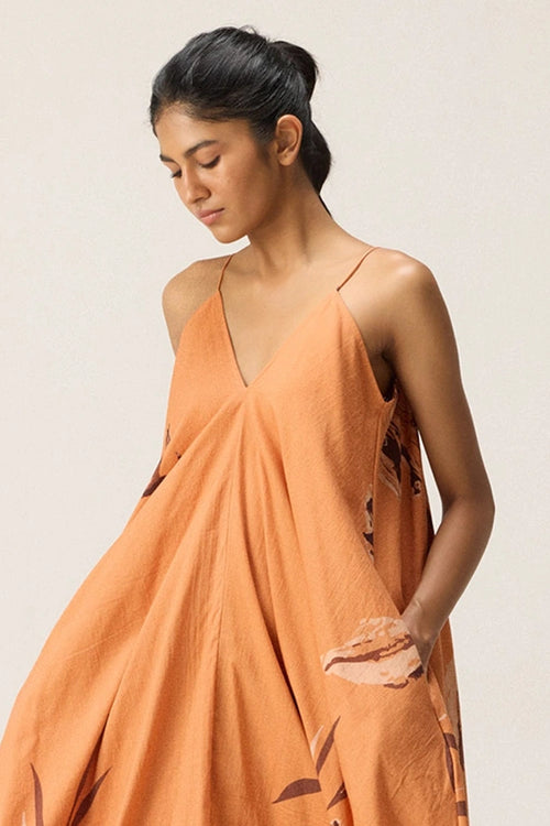 Flame Leaves Dress