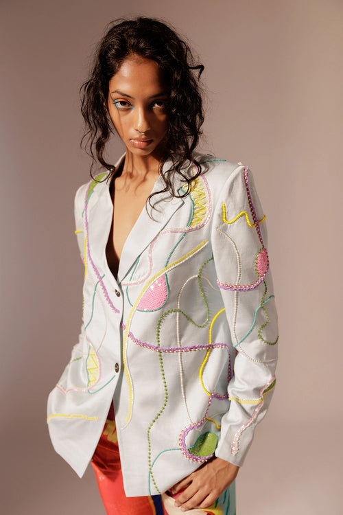 Maia Embroidered Blazer