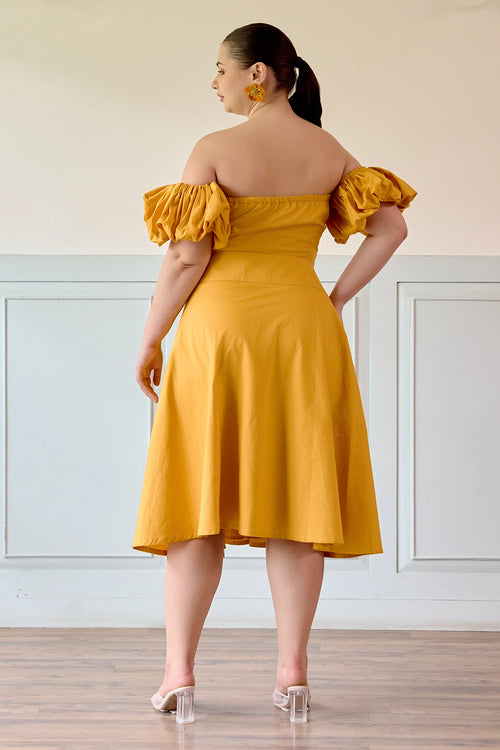 Mustard Floral Skirt Co-ord Set
