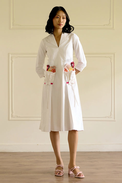 White Bouquet Dress