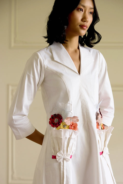 White Bouquet Dress