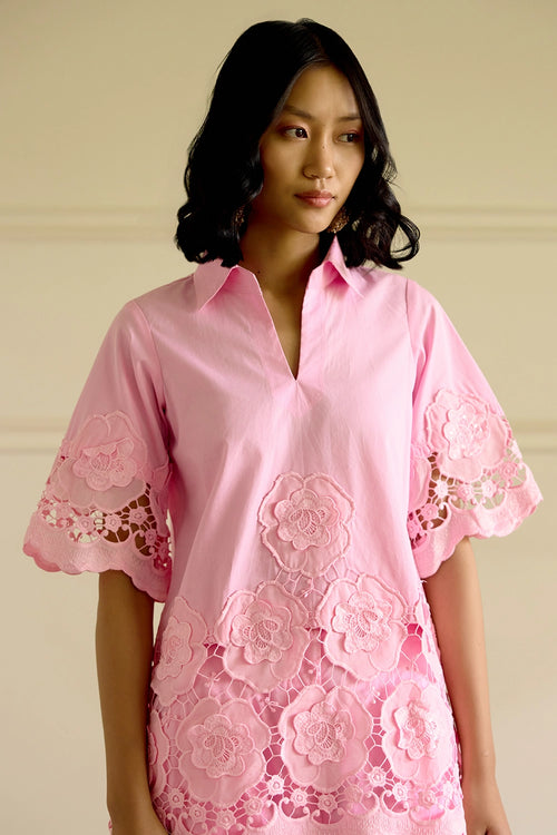 Pink Floral Pant Co-ord Set