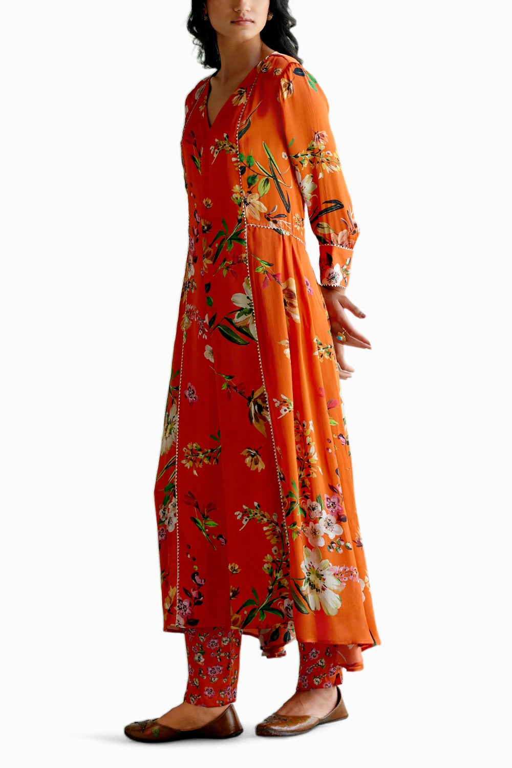 Tangerina Floral Kurta Set