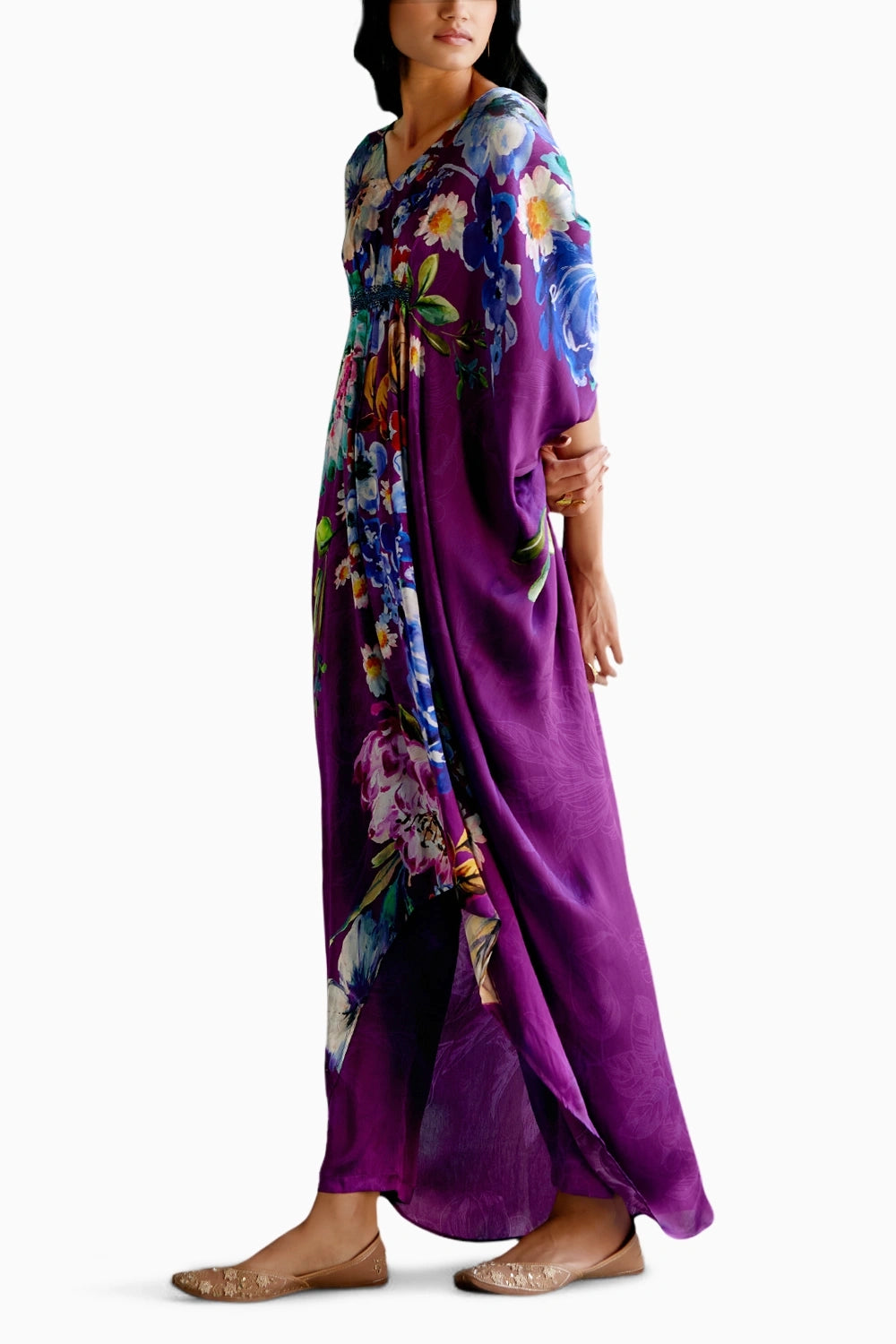 Amethyst Floral Kaftan Set