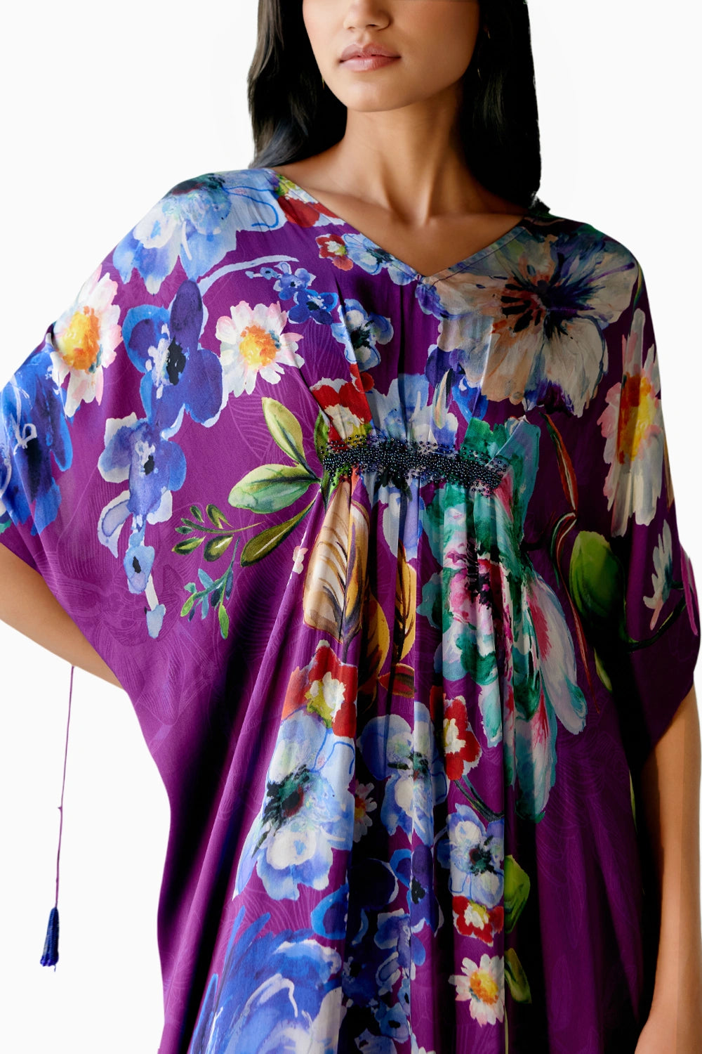 Amethyst Floral Kaftan Set