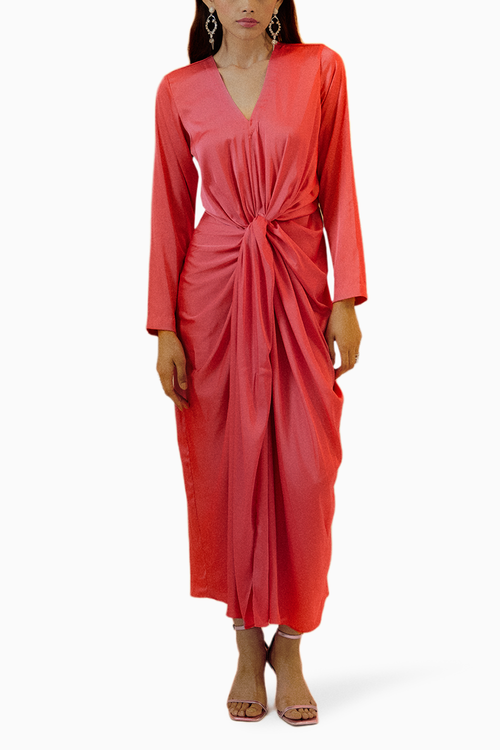 Echo Candy Pink Draped Dress