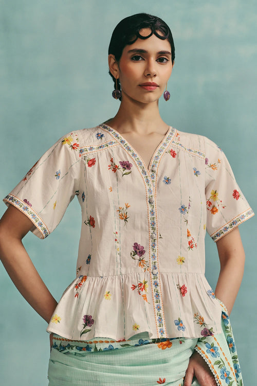 Ecru Daisy Blouse
