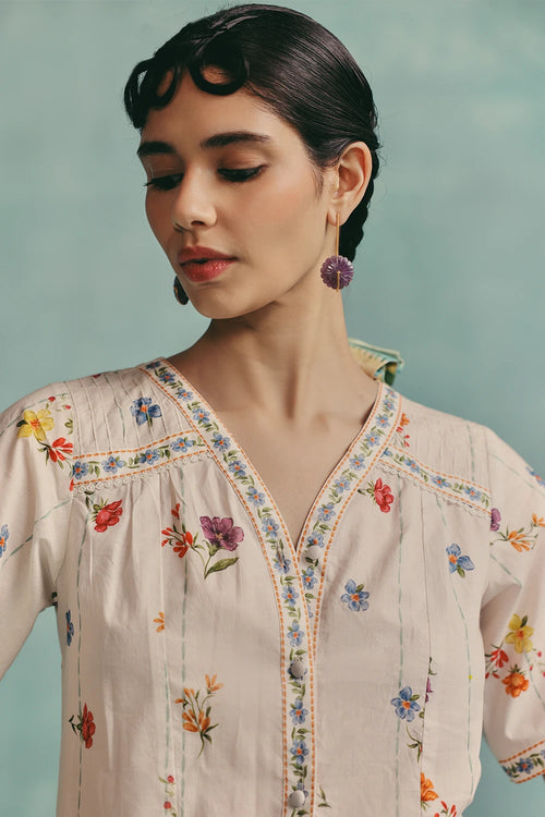 Ecru Daisy Blouse