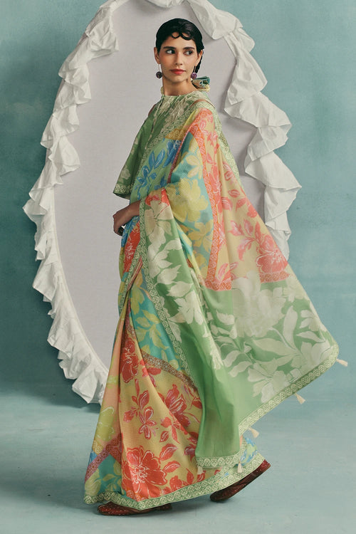 Multi Patchwork Saree