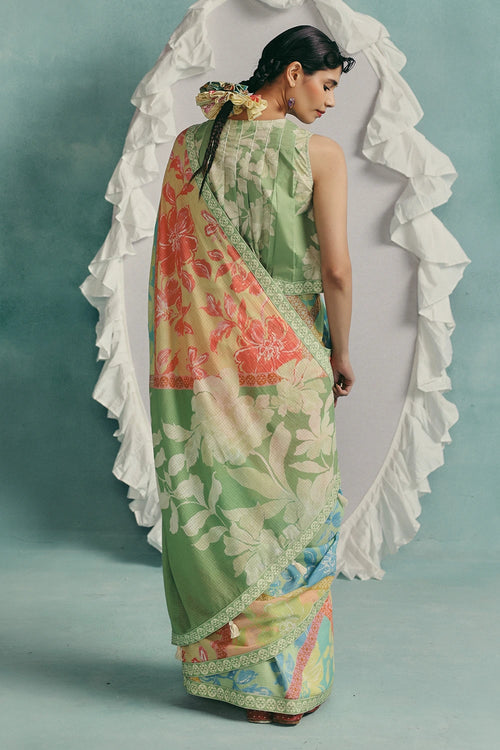 Multi Patchwork Saree