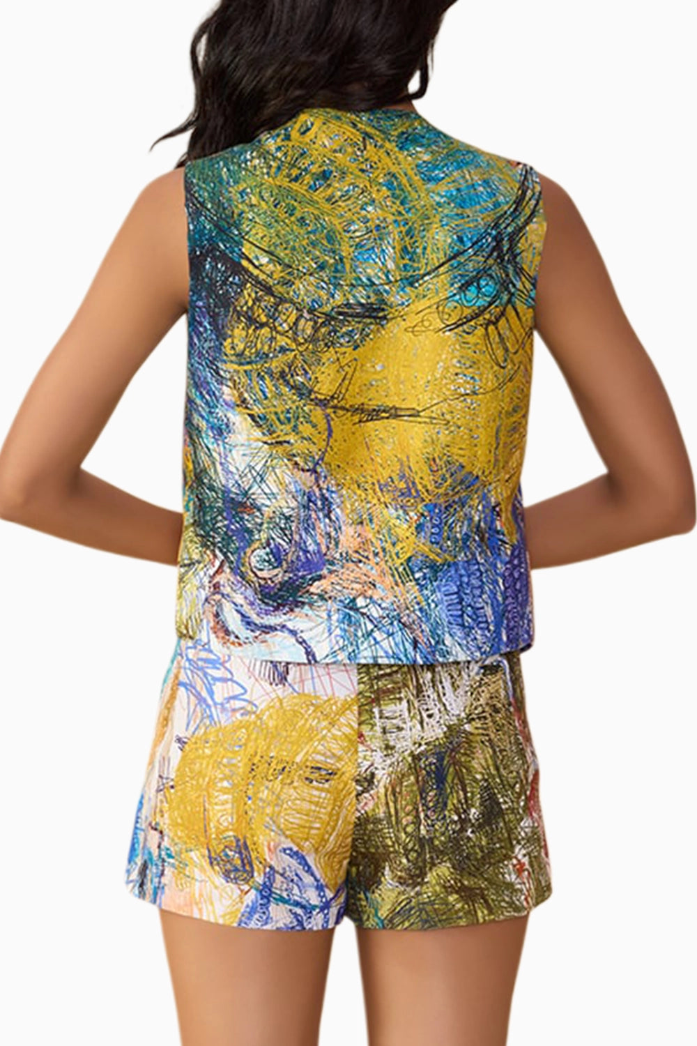 Scribble Dense Ember Waistcoat