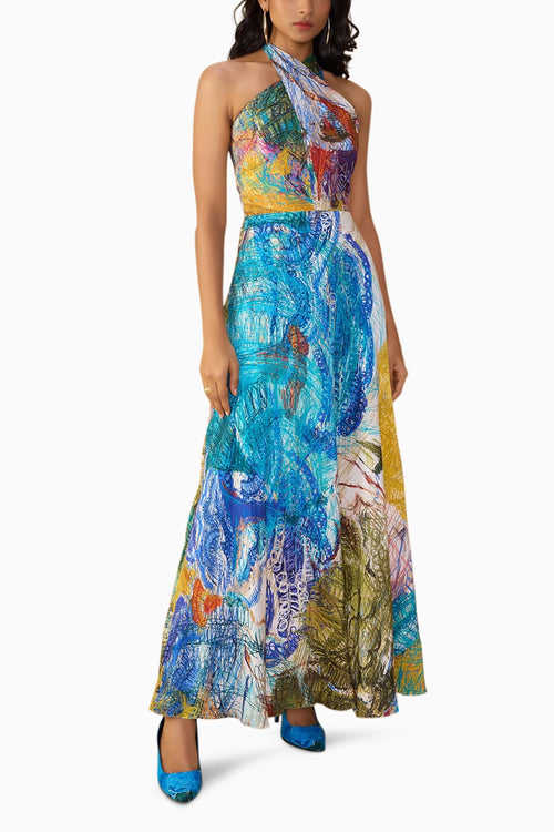 Scribble Dense Shailee Dress