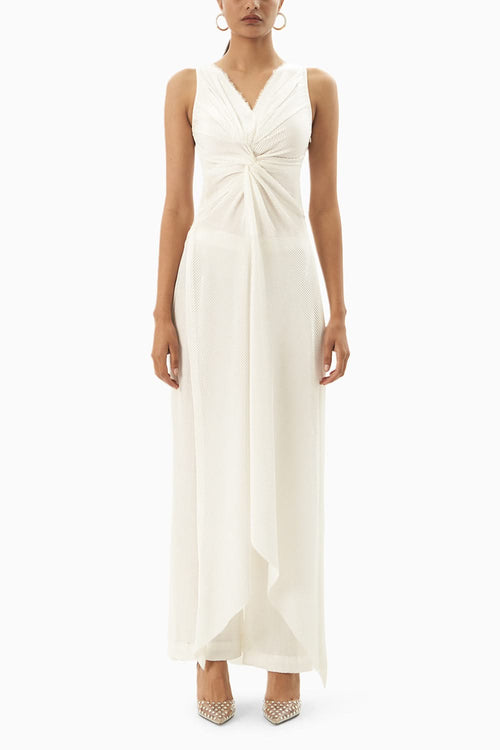 PlissÃƒÂ© White Kurta Set