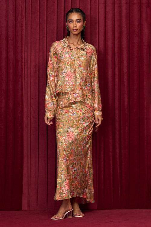 Groove Shirt Skirt Set