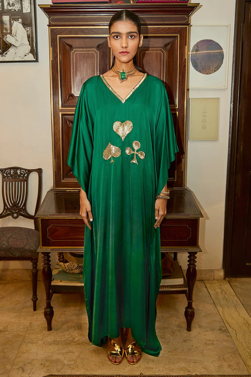 Ace of Spades Green Kaftan