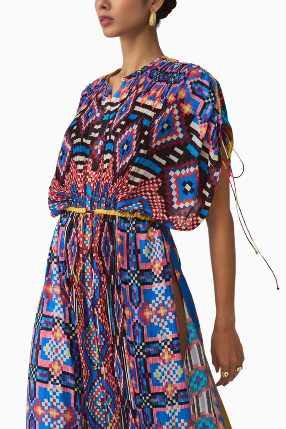 Sasha Ikat Print Kaftan