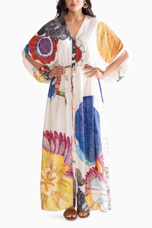 Shioh Ivory Kaftan