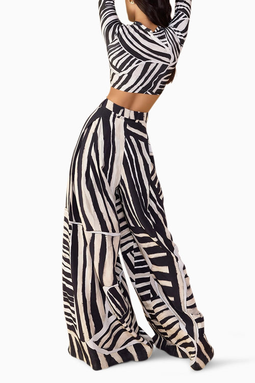 Black & White Stripe Saylor Palazzo