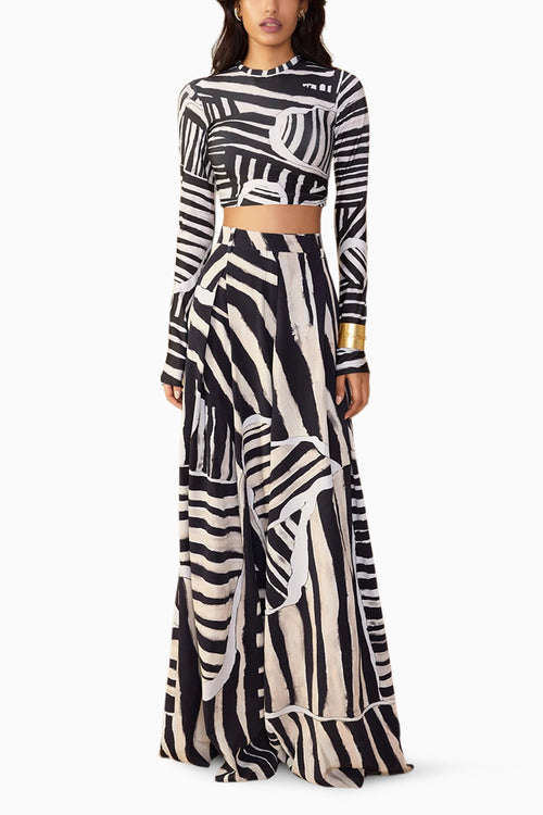 Black & White Stripe Saylor Palazzo