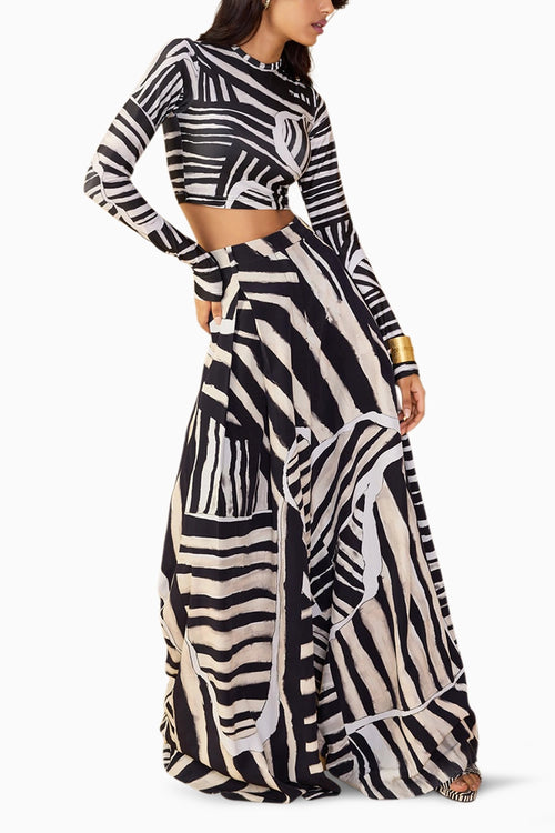 Black & White Stripe Saylor Palazzo