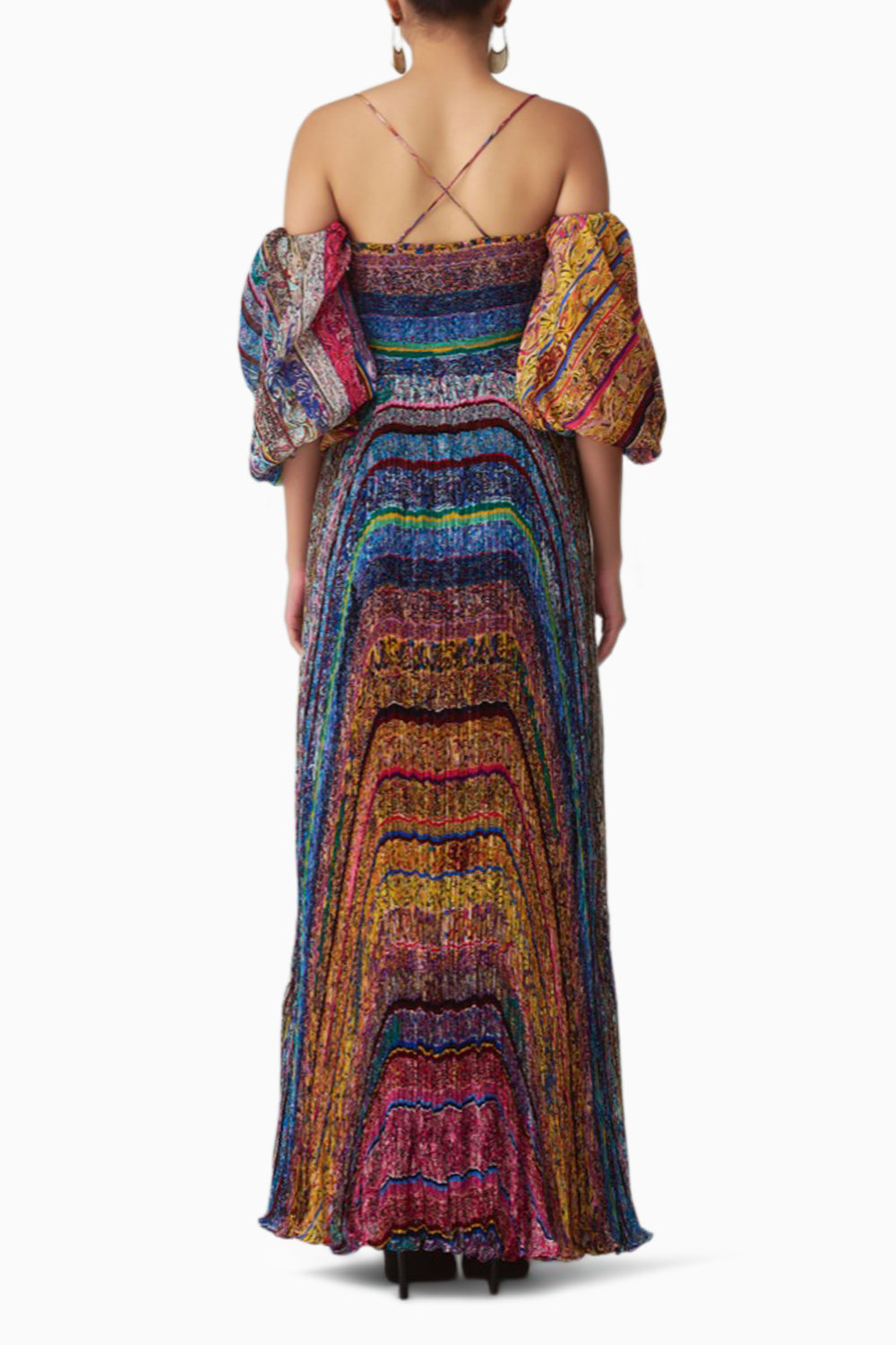 Anna Block Print Maxi Dress