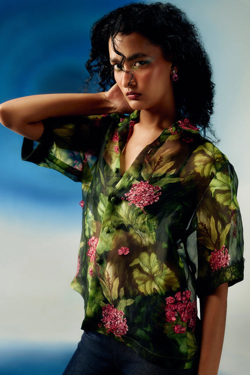 Organza Printed Shirt