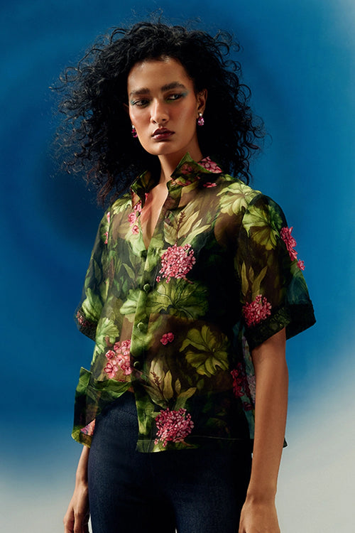 Organza Printed Shirt