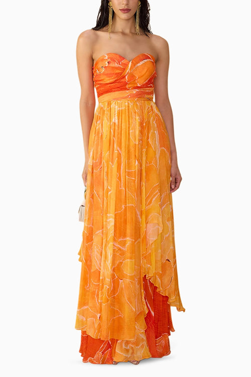 Orange Ombre Amora Dress