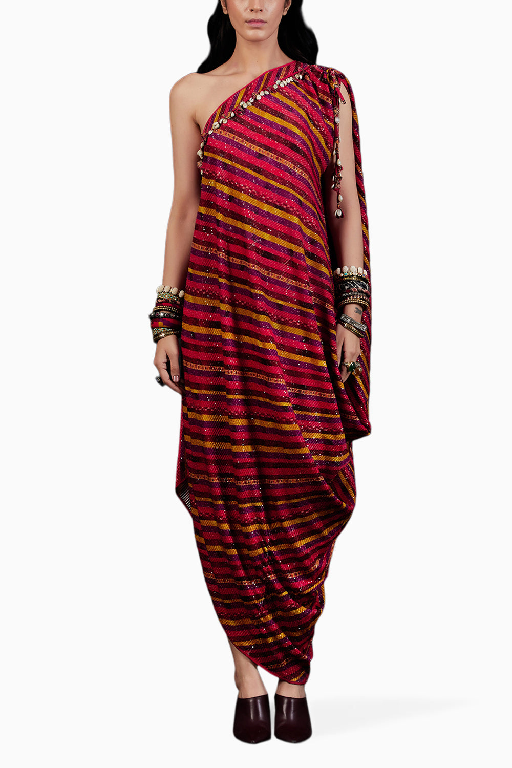 Multi Stripe Vayu Jumpsuit Kaftan